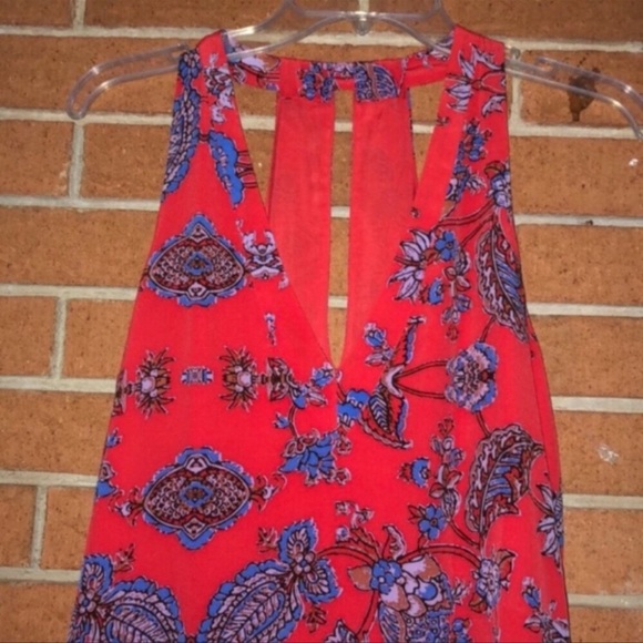 ❣️RORY BECA❣️IRENE T-BACK DRESS WITH SIDE SPLITS XS IN RED - Picture 8 of 9